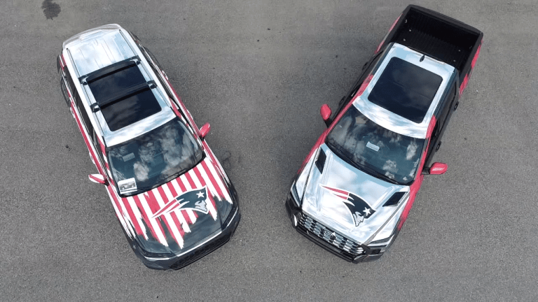 New England Patriots Trucks Wraps Toyota Wraps