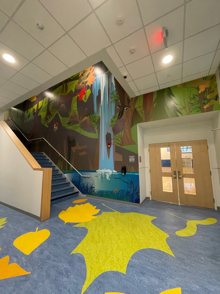 School wall mural