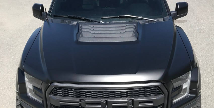 Satin black raptor wrap